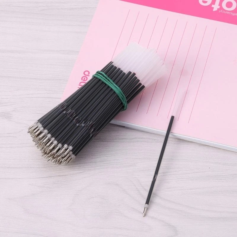 100Kit Retractable Ballpoint Pen Refills Blue/Red/Black Pen Refills Point For Writing Study Work Stationery