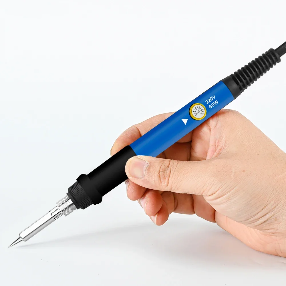 60W Soldering Iron Adjustable Temperature Electric Solder Iron Rework Station Mini Handle Heat Pencil Welding Repair Tools image 2