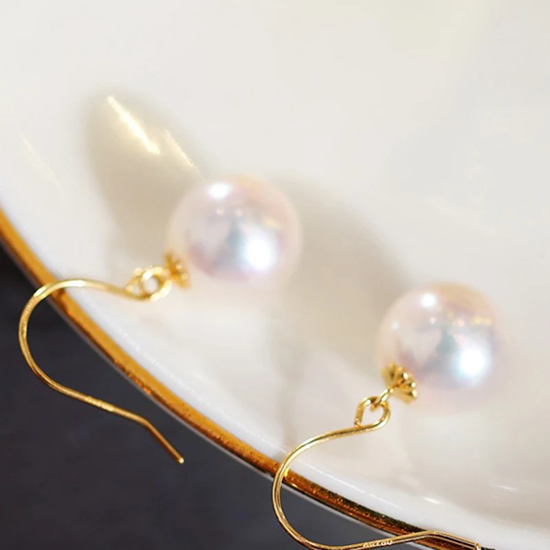 AAA+ 10-11mm Australian South Sea White Real Pearl Drop Earrings Exceptional Special Gift Fine Jewelry image 6