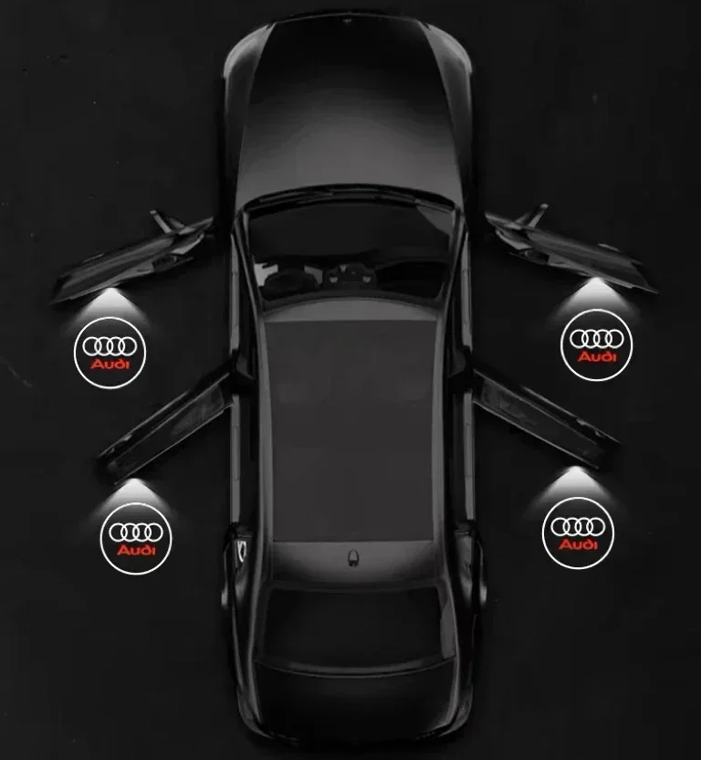 

2 шт. светодиодных проекторов логотипа для дверей автомобиля Audi A6 C5 C6 C7 C8 A4 B5 B6 B7 B8 B9 S3 S4 S5 Q3 8U Q5 8R Q7 Q8 TT A3 8V V8 8P A5 A7