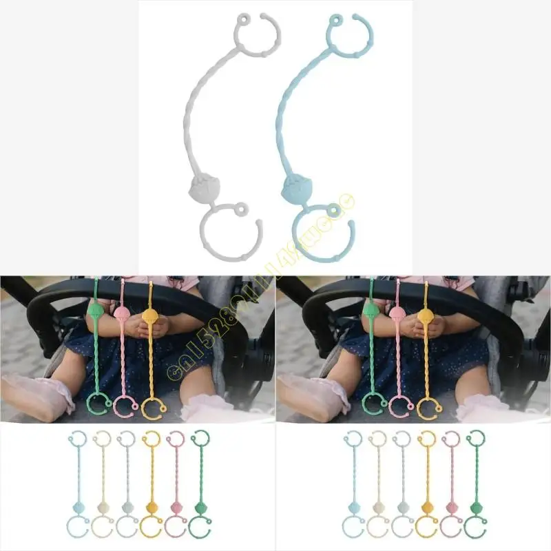 

Elastic Teether Toy Strap Bracelet Drop-proof Baby Pacifier Rope for Toddler DXAD