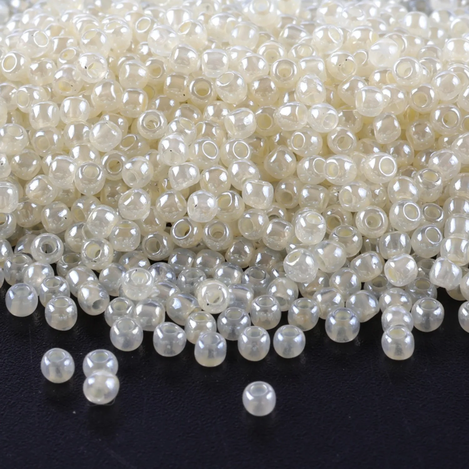 Domestic 11/0 Cream Series CJ High-Quality Glass Bead Jewelry Accessories 10g/Tube, Suitable for All Kinds of DIY Sewing and Oth