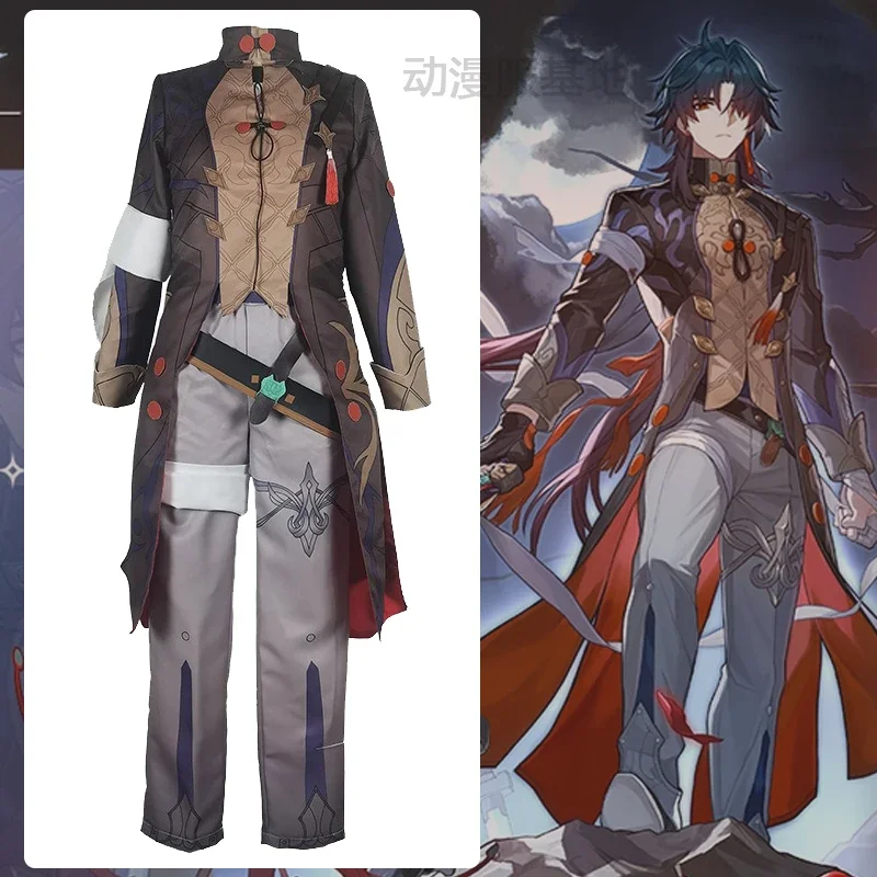 

CosplayIn Stock Honkai Star Rail Cosplay Blade Costume Male Ancient Style Chinese Hanfu Game Blade Wig Outfit Handsome Uniform H