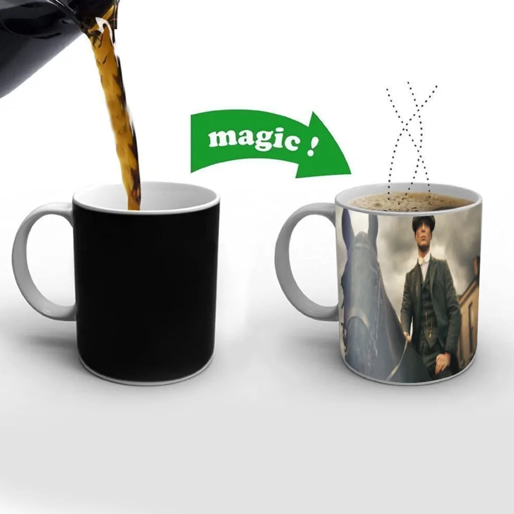 P-Peaky B-Blinders One Piece Coffee Mugs And Mug Creative Color Change Tea Cup Ceramic Milk Cups Novelty Gifts