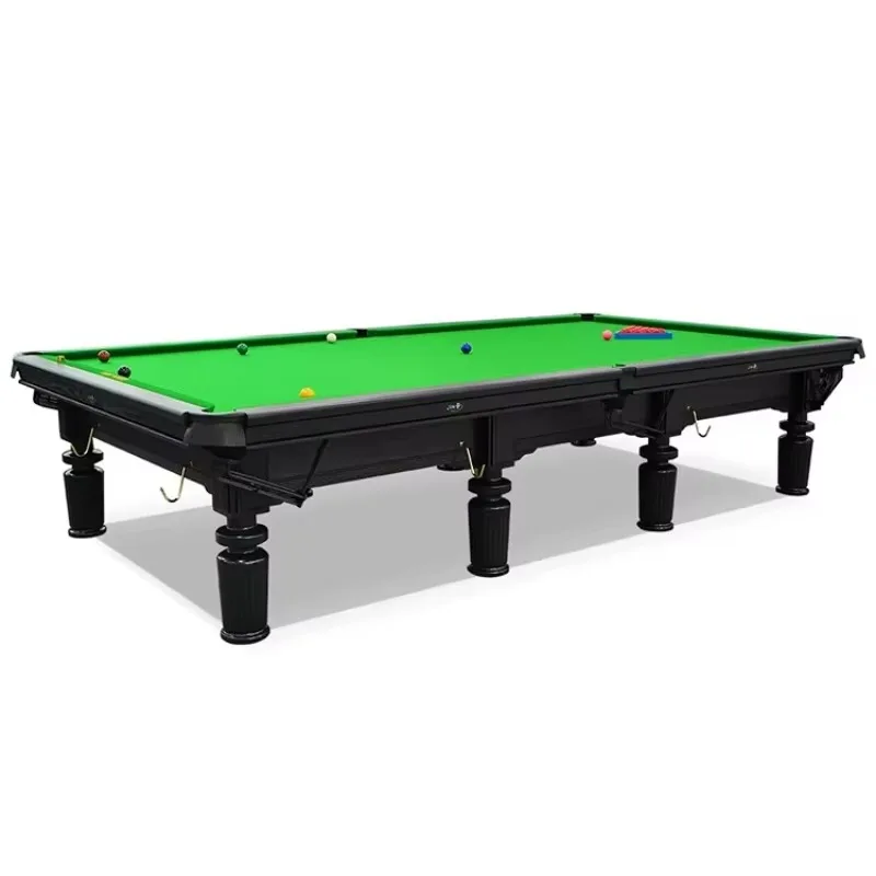 2026 New Design and Cheap International Standard Size 6811 Cloth 12ft Snooker Table Professional with LED Light and Steel Block