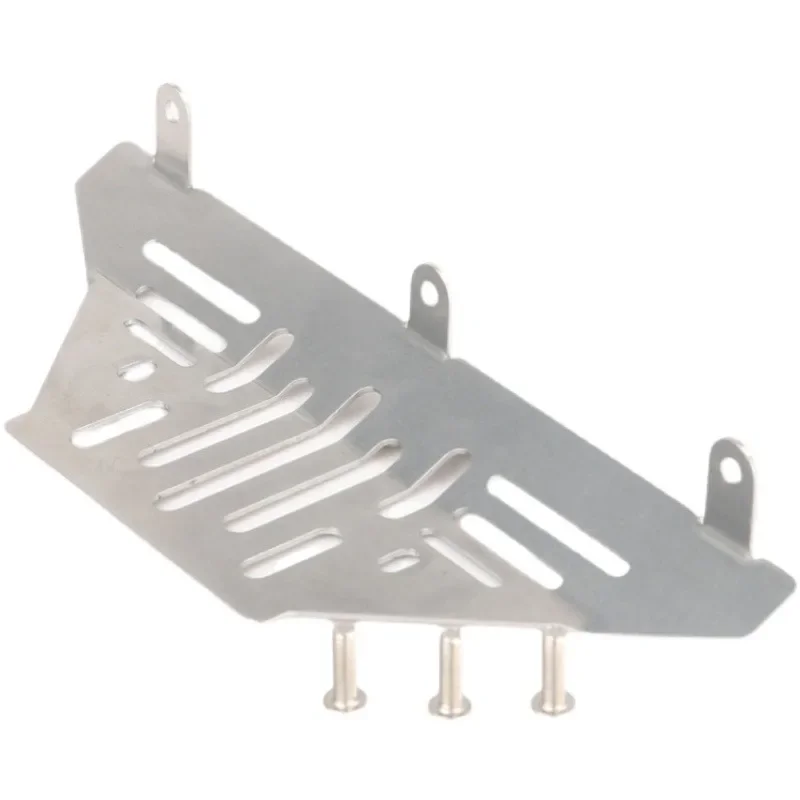 

Front Guard Plate Stainless Steel Chassis Protective Board for KYX 1/10 Model Car Bronco Trx-4