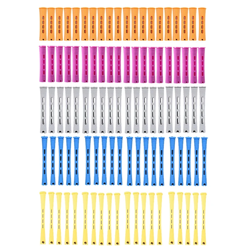 【Berserk】100 قطعة من قضبان بيرم للشعر مع شريط مطاطي مرن لأداة تصفيف الشعر للنساء