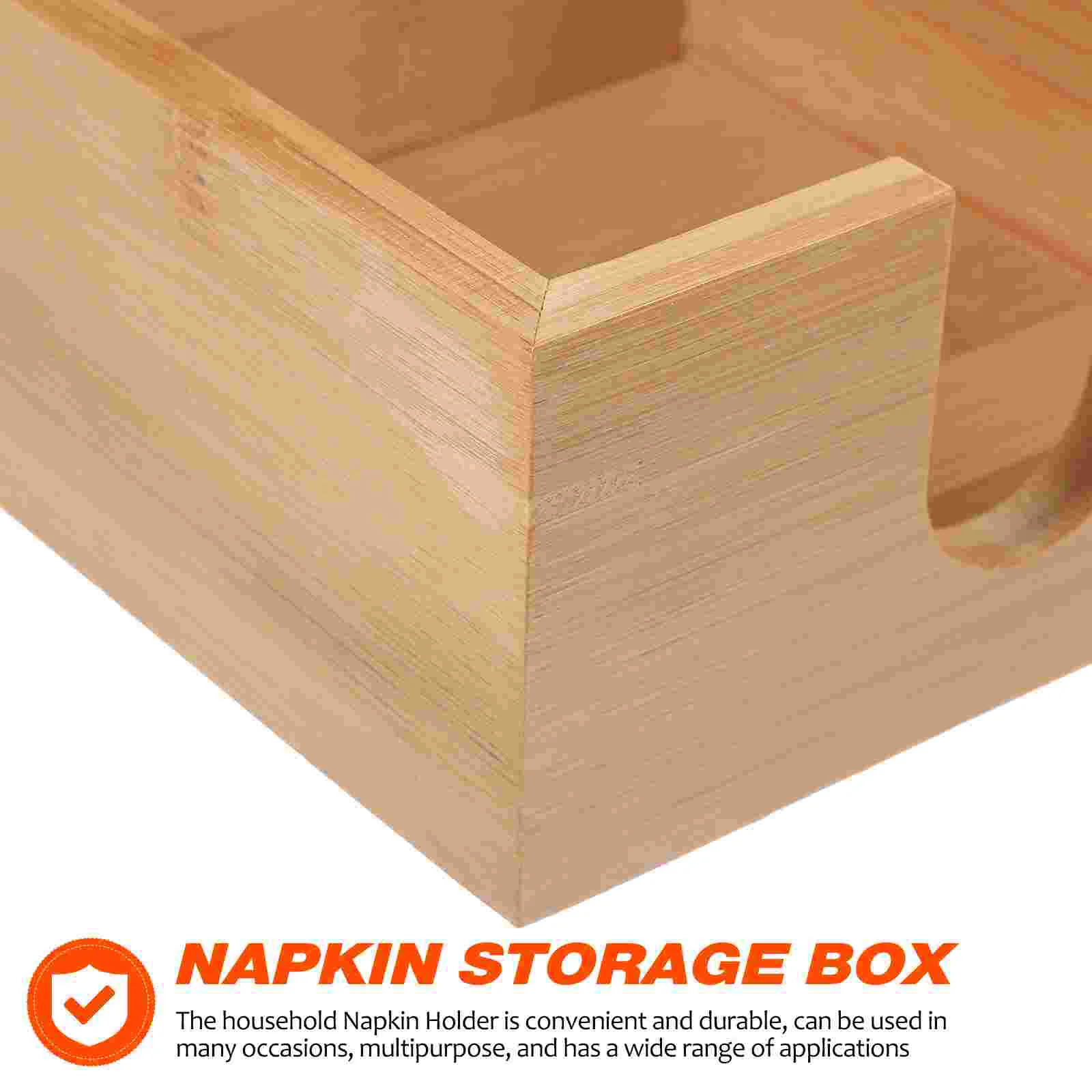 Napkin Storage Box Holders For Paper Napkins Automatic Towel Dispenser Bamboo Modern Guest Bathroom Office Racks