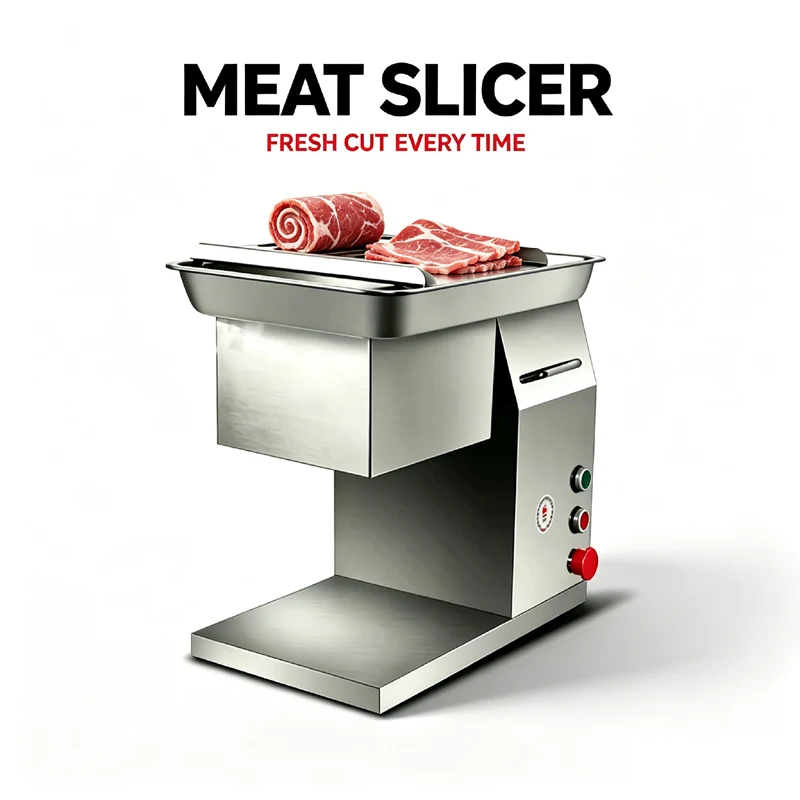 Commercial Fresh Meat Slicer For Restaurants Supermarkets Side Dish Centers Meat Cutting Machines