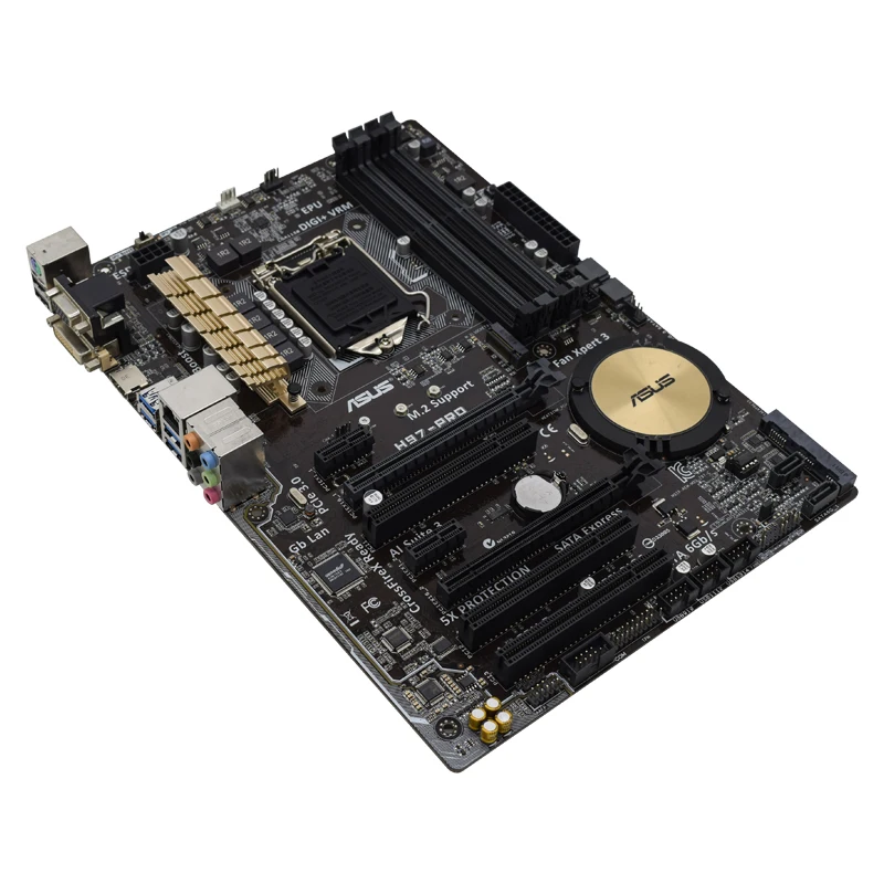 Imagem -04 - Placa-mãe Asus H97-pro Gamer para Core i3 4130 4150 4160 4170 Lga 1150 Placa-mãe para i5 4570 4590 4670 4690 i7 4770 4790 H97