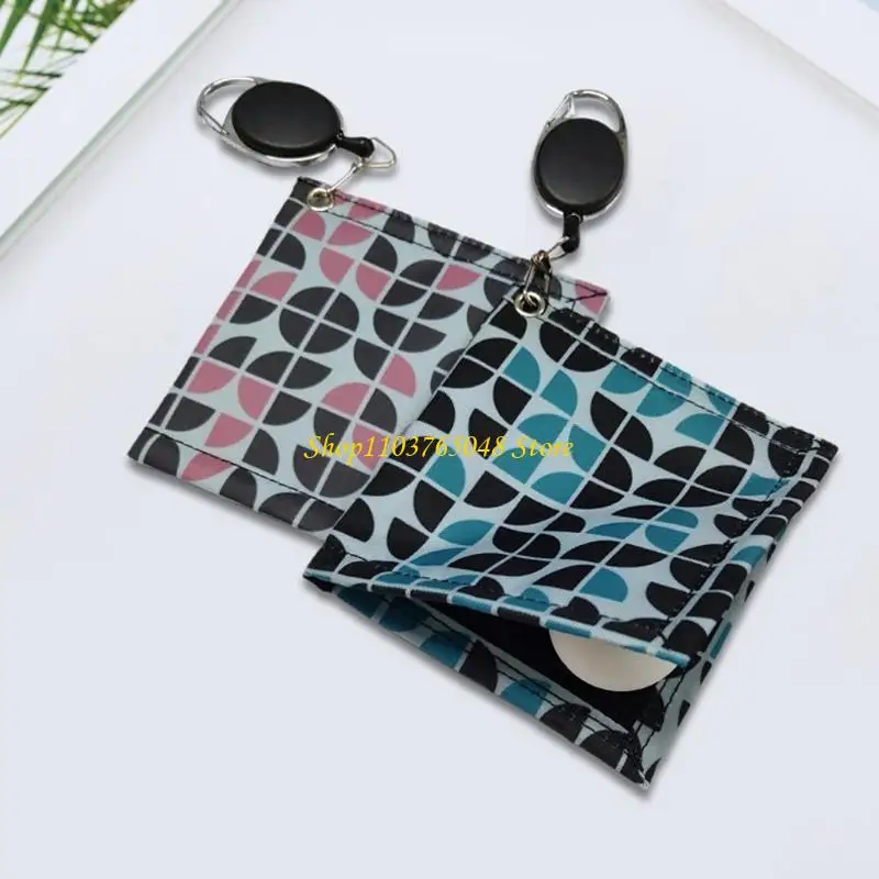 

R53E Square Golf Ball Square Club for Head Wiping Cloth Cleaner | Double-Sided Golf Ball Cleaning Towel with Retractable Hook