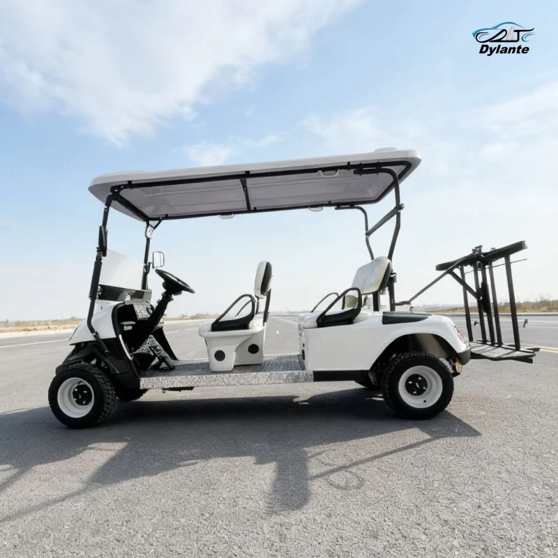 Sell Well High Quality Aluminum Alloy Frame 4 Wheel Golf Car 2/4/6/8/10/12 Seater Electric Golf Cart With Golf Ball Storage Box