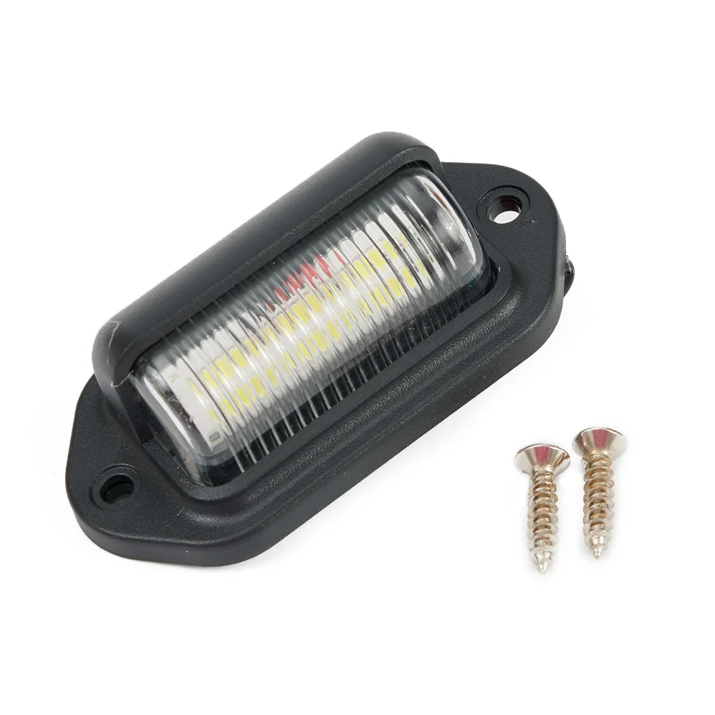 Luce targa per camion Lampada per auto per barche Rimorchio in plastica super luminoso Impermeabile bianco 12V Accessori portatili