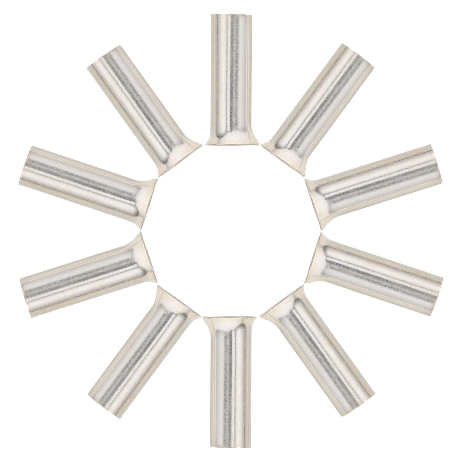 

10Pcs Automotive Wire Ferrules Copper Crimp Terminal Connectors Silver Plated Cable End Terminals Electrical Crimp Connector Kit