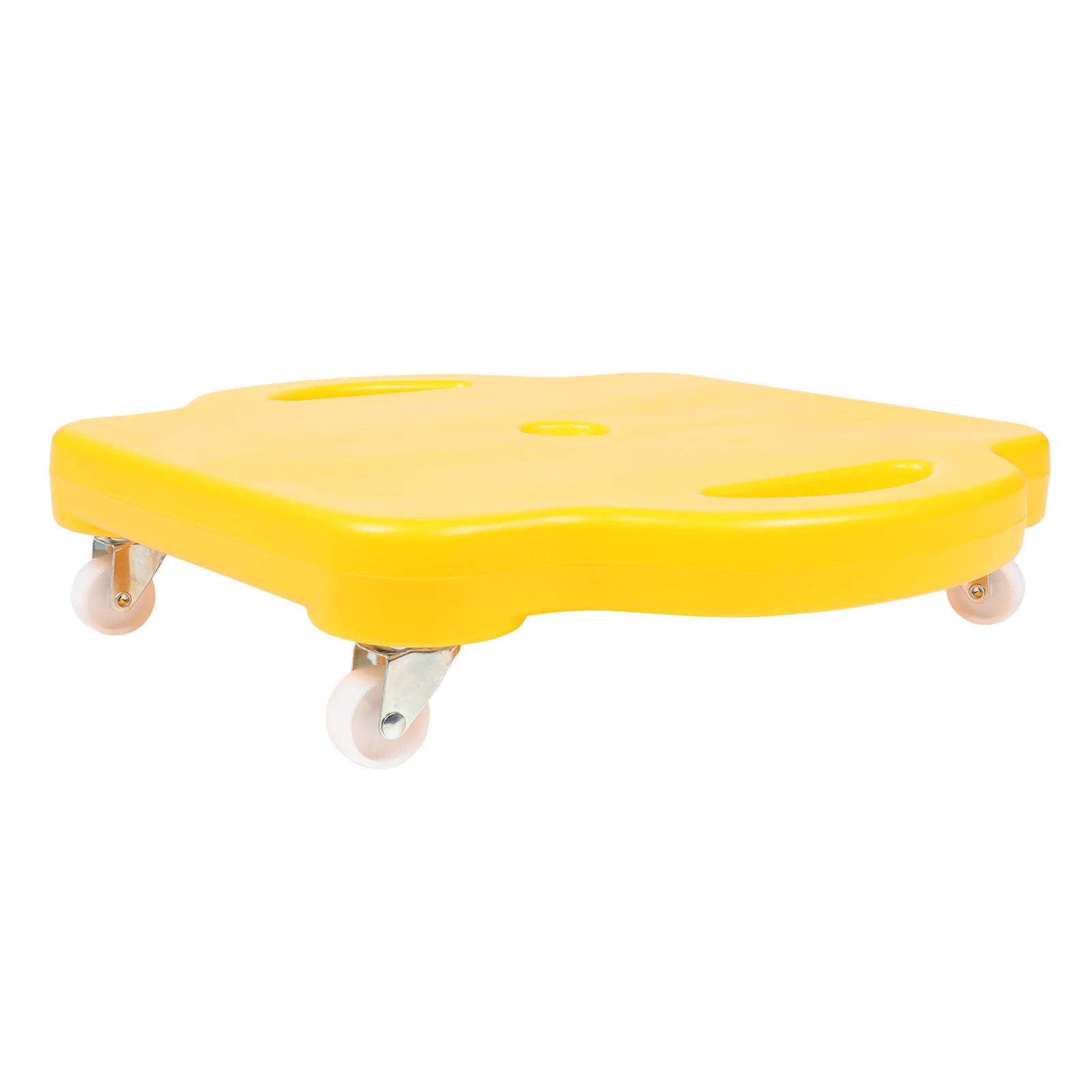 

Yellow Plastic Balance Board for Kids Calf Wheel Scooter Smooth Surface Round Edges Sensory Trainer Floor Toy