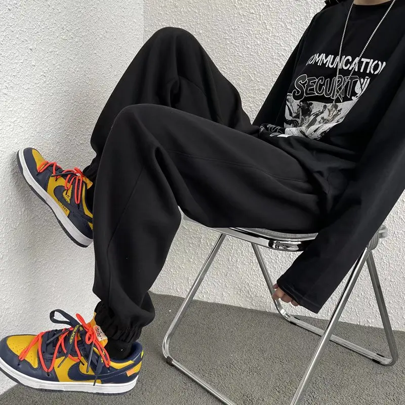 

Мужские летние спортивные брюки свободного кроя, тонкие, повседневные, больших размеров, мешковатые, длинные, прямые, антибактериальные, длиной 7/8