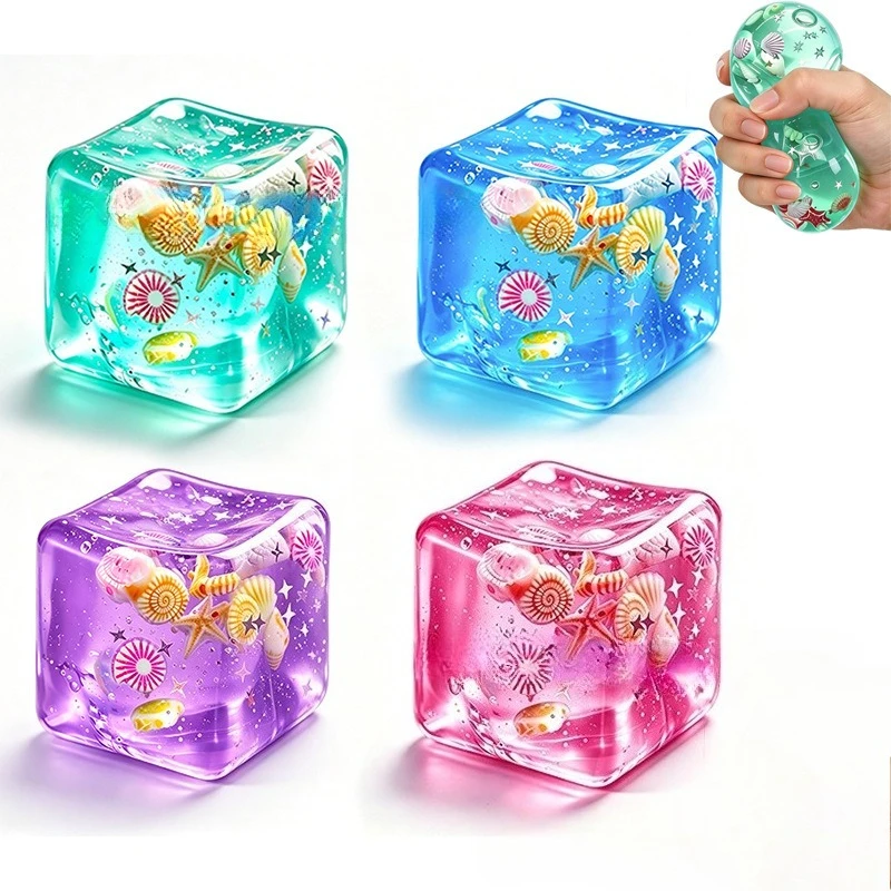 Ocean Shell Block Maltose Squeezable Stress Relief Toy High Quality Slow Rebound Fun Stress Reducer Soft Toy for Relaxation