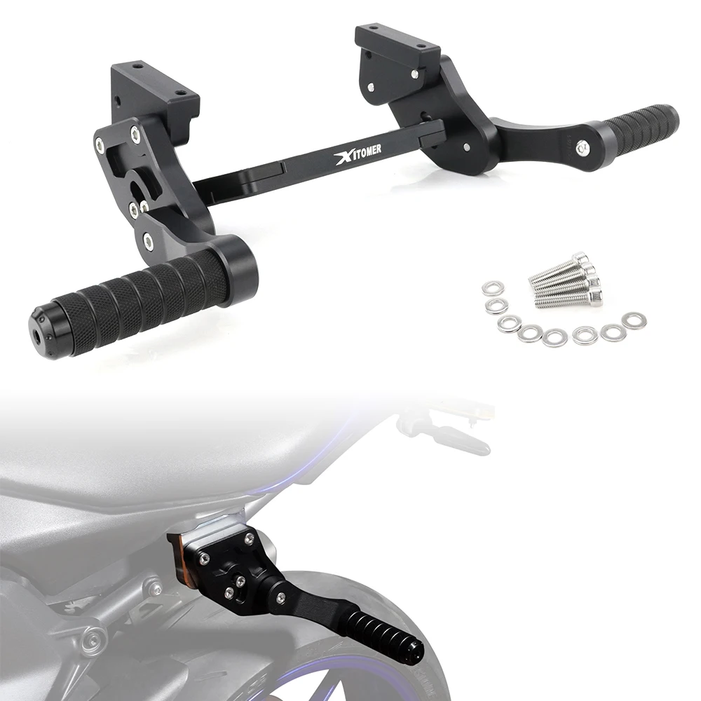 

Motorcycle For Yamaha YZF-R7 2021-2025 YZF R7 Passenger Peg Guard peg support Stunt Adjustable subcage Rear Footrests Subcage