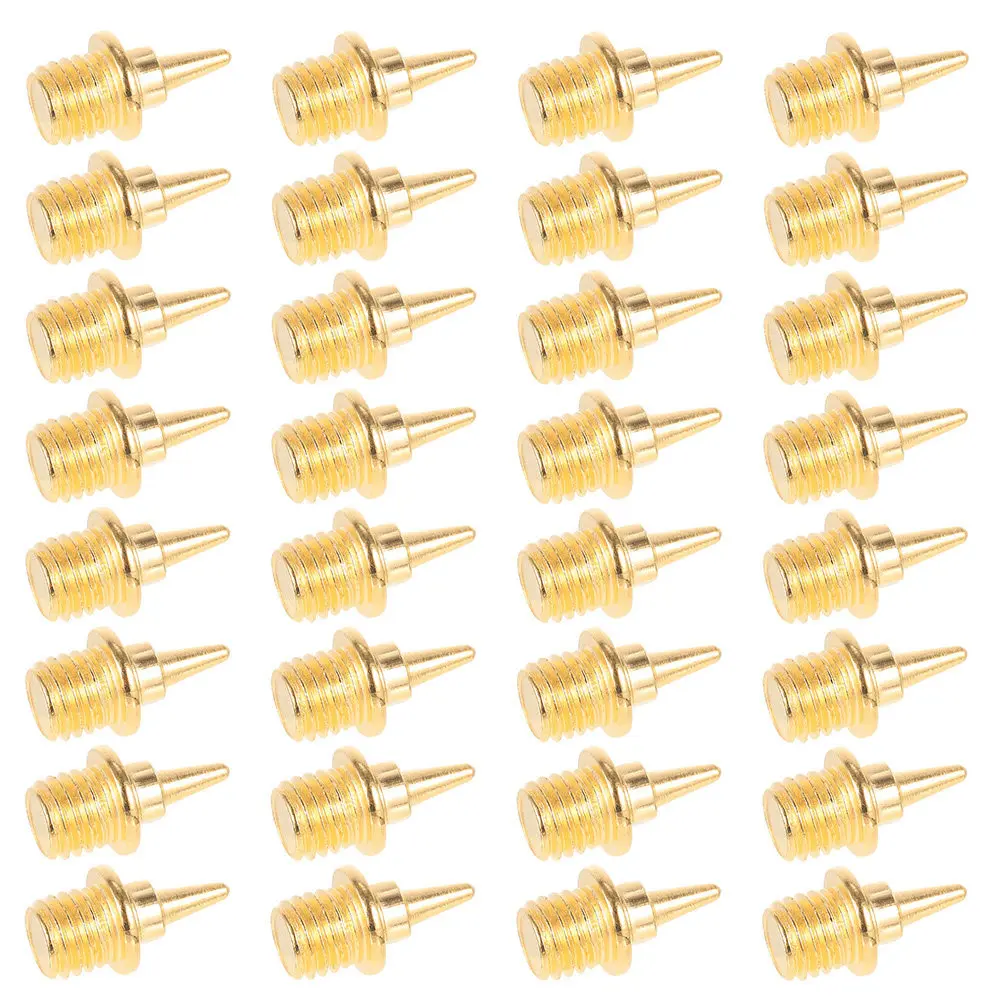 48Pcs Spikes for Track Shoes Aluminum Alloy Running Spikes Track Field Long Jump Sprinting Training Enhanced Ground Friction