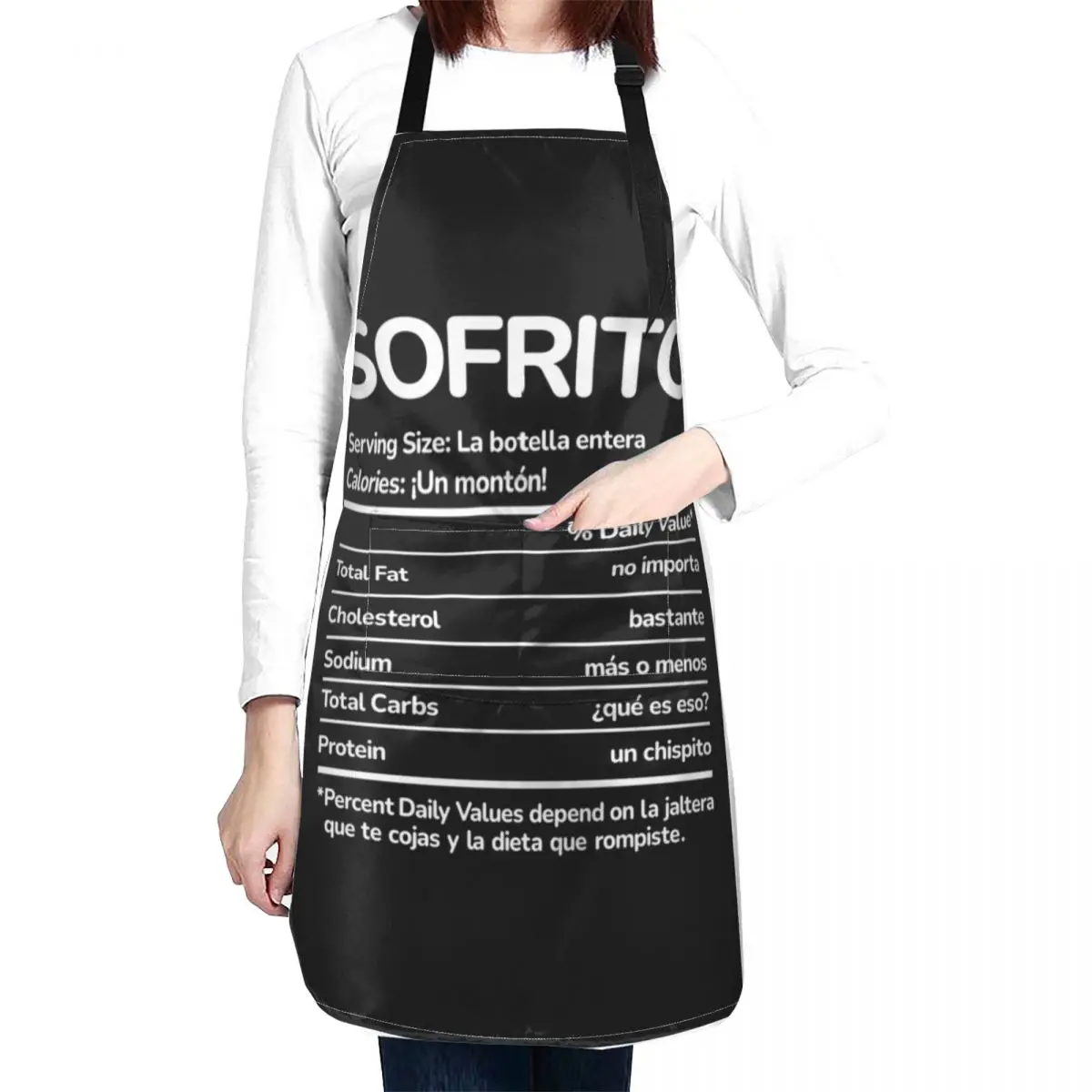 Sofrito Funny Facts Puerto Rico Boricua Food Puerto Rican Apron useful gadgets for home Manicurists Apron