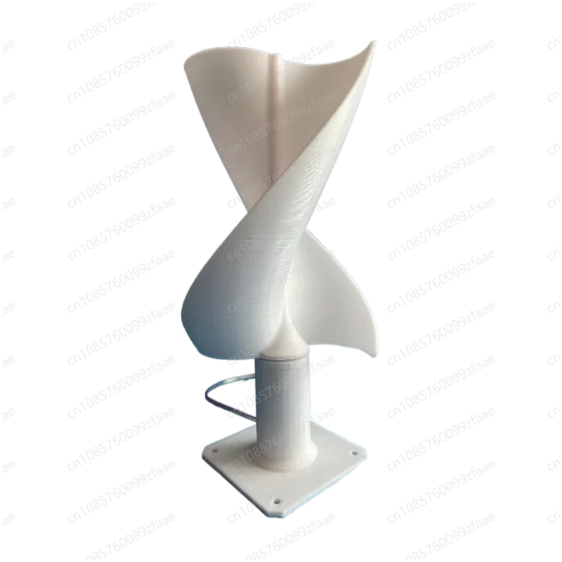 DIY spiral wind turbine model, breeze start, experimental technology small production wind power lamp