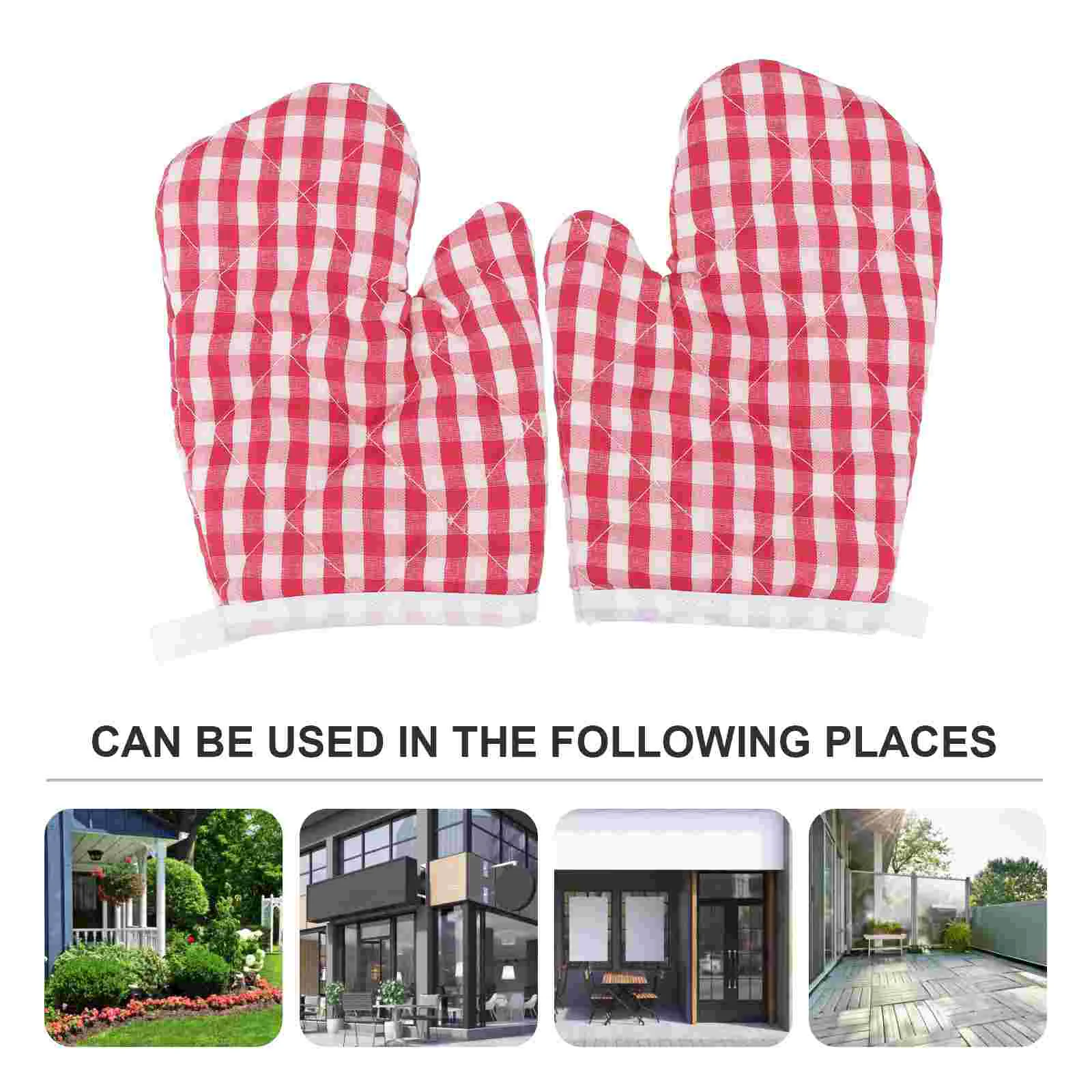 2 Pcs Oven Gloves Baking Kitchen Grill Bracket Microwave Heat-resistant Man Baby Towels