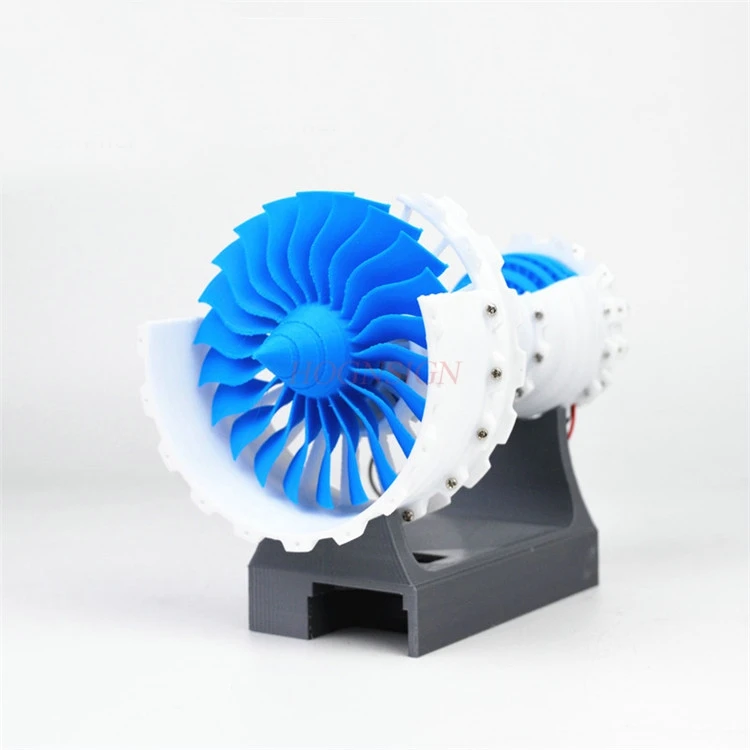 Turbine engine 3D printed model Aircraft aero engines Mechanical Engineering Science Teaching STEM DIY toys Dynamic presentation