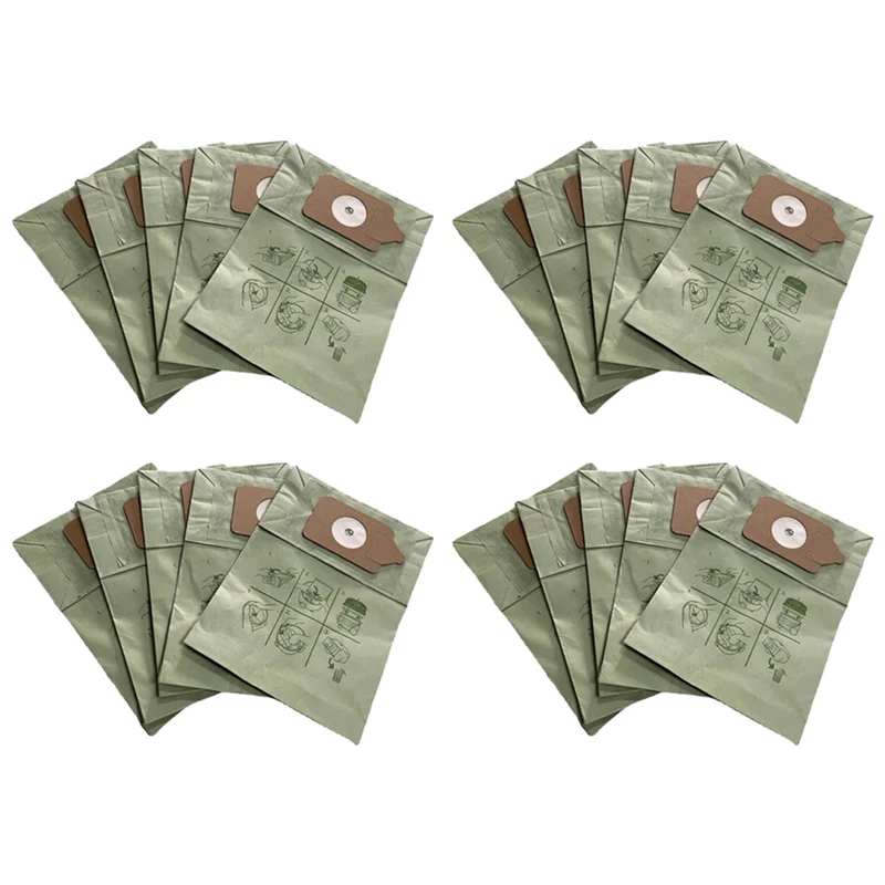 

20PCS Vacuum Paper Dust Bags For Numatic Hoover Bags NVM-1CH HVR200-11 Robot Vacuum Cleaner Replacement Dust Bag-A57X