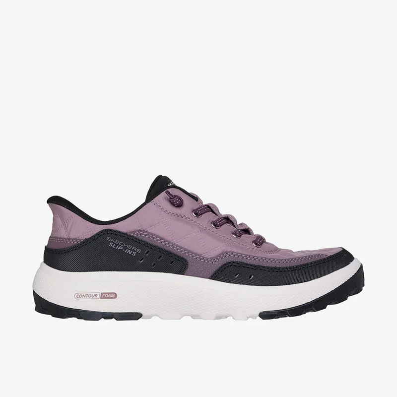 Skechers Authentic URBAN EXPLOREL 180277-PRBK Women Hiking Shoes Slip-ins Hands Free Outdoor Trekking Anti Slip Walking Sneakers
