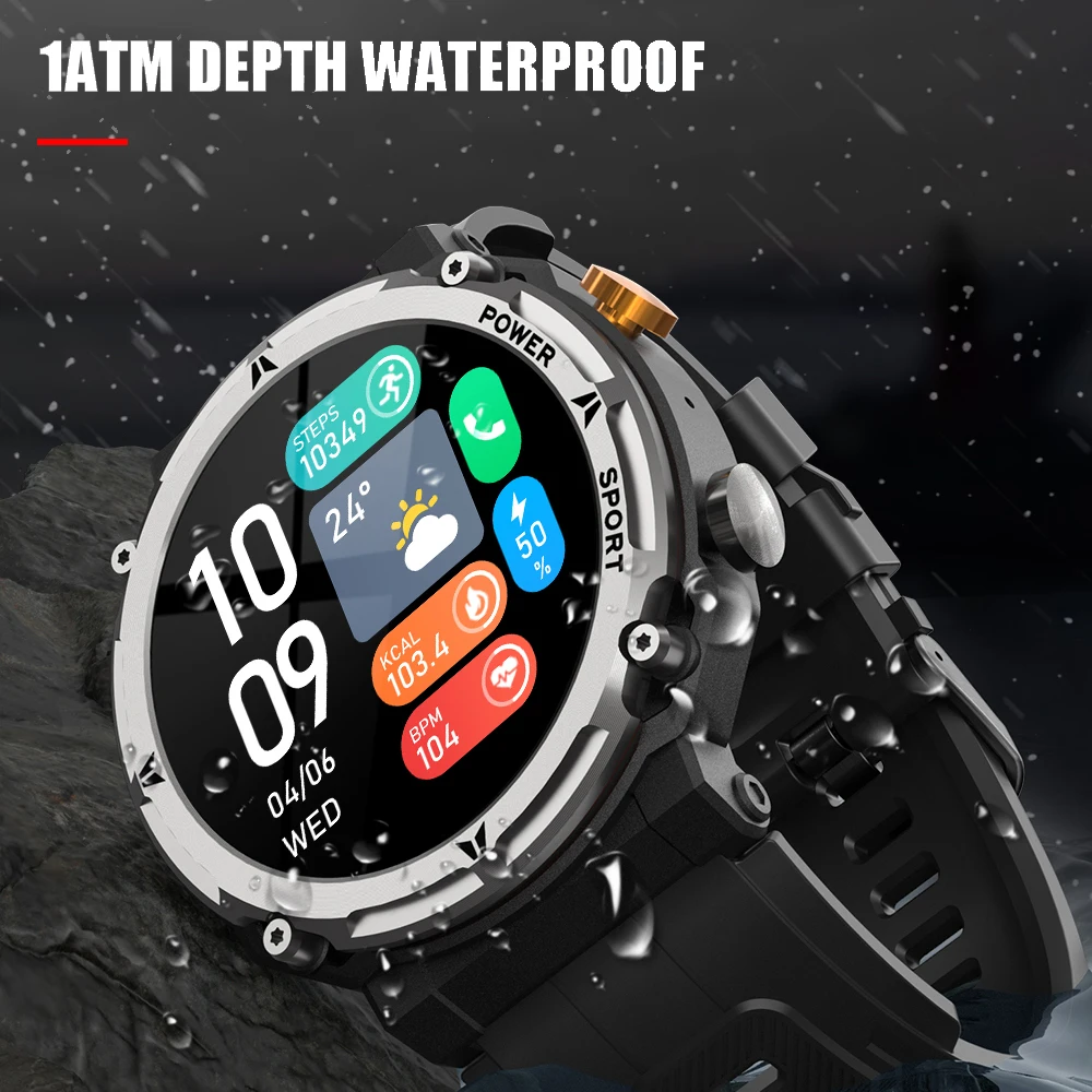 C21 PRO Smart Watch 1.39inch 360*360 Screen Bluetooth Call Heart Rate Voice Assistant IP68 1ATM Waterproof 100+ Sport Smartwatch