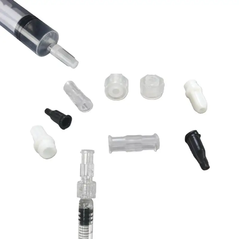 New 10Pcs Transparent Plastic Syringe Connector Leak Proof Double Helix  Sterile Luer Lock Adapter DIY Accessories