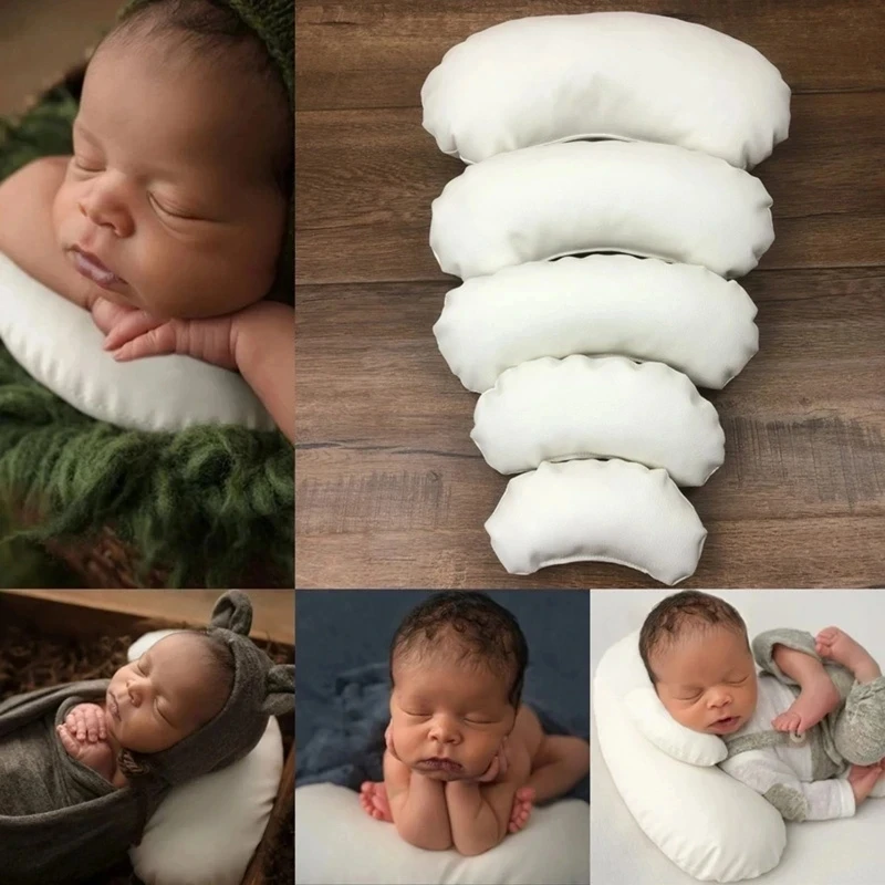 Newborn Baby Photo Props Professional Posing Crescent Pillow Photography Shooting Positioner Set