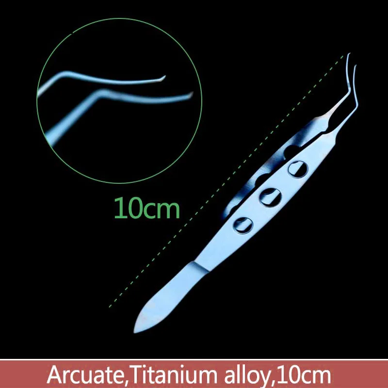 Pinze Capsulorhexis strumenti oftalmici segmento di un cerchio pinzette da 12cm strumenti chirurgici in lega di titanio