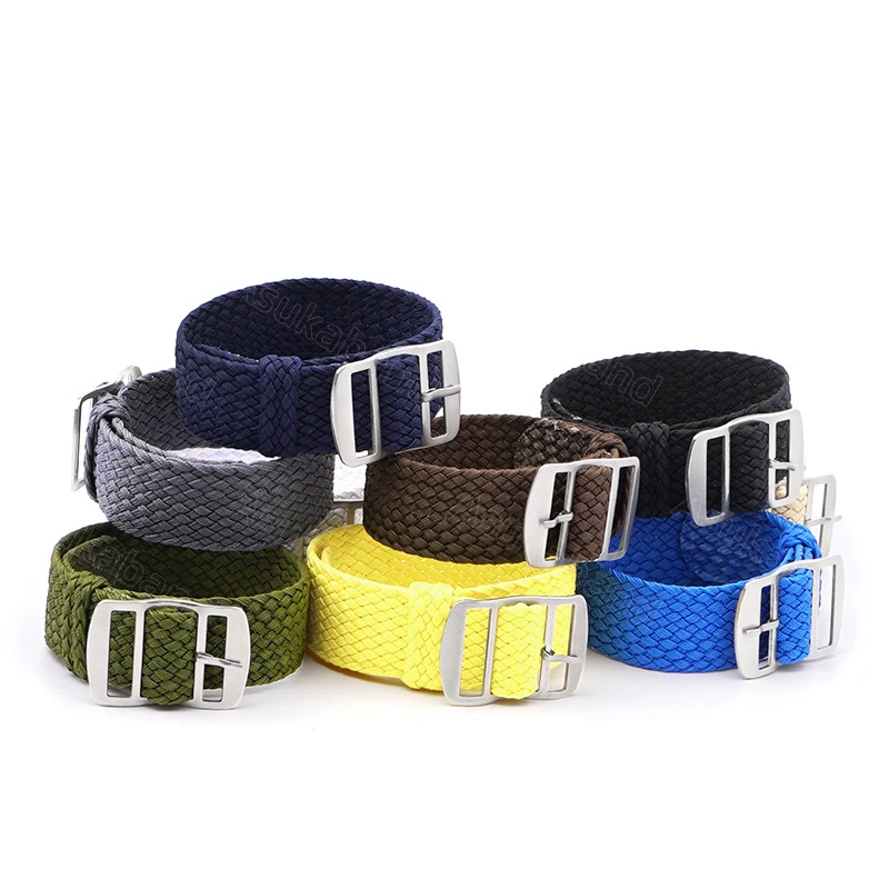 304 나일론 시계 스트랩 밴드 걸쇠용 스테인리스 스틸 버클, 원피스 루프 팔찌, 손목 벨트 버튼, 14mm, 16mm, 18mm, 20mm, 22mm