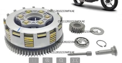 For engine clutch discs, clutch assembly Italika 250z complete clutch 250z black