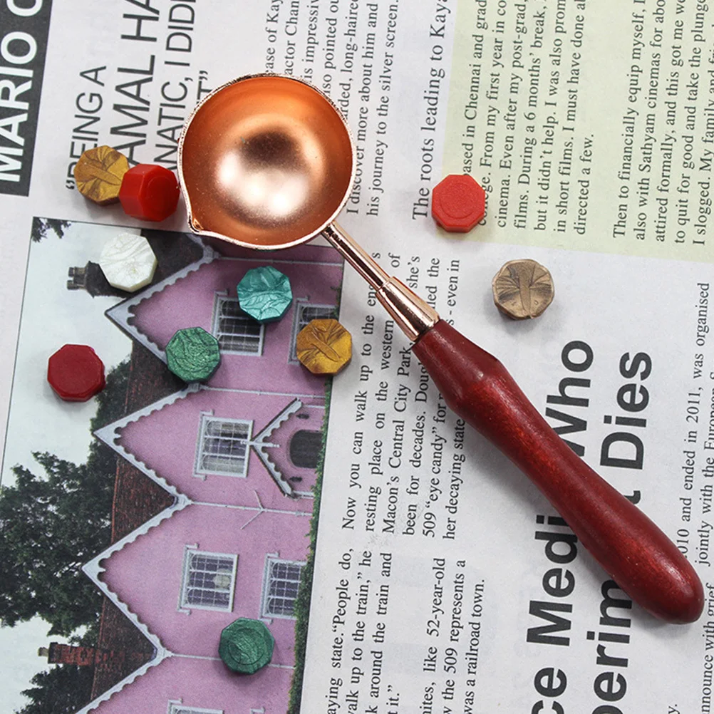 مجموعة واحدة من ملعقة تدفئة ختم الشمع متضمنة سهلة الاستخدام ومتينة وعمر خدمة طويل وتصميم مجوف هدية لتقوم بها بنفسك لتدفئة ختم الشمع