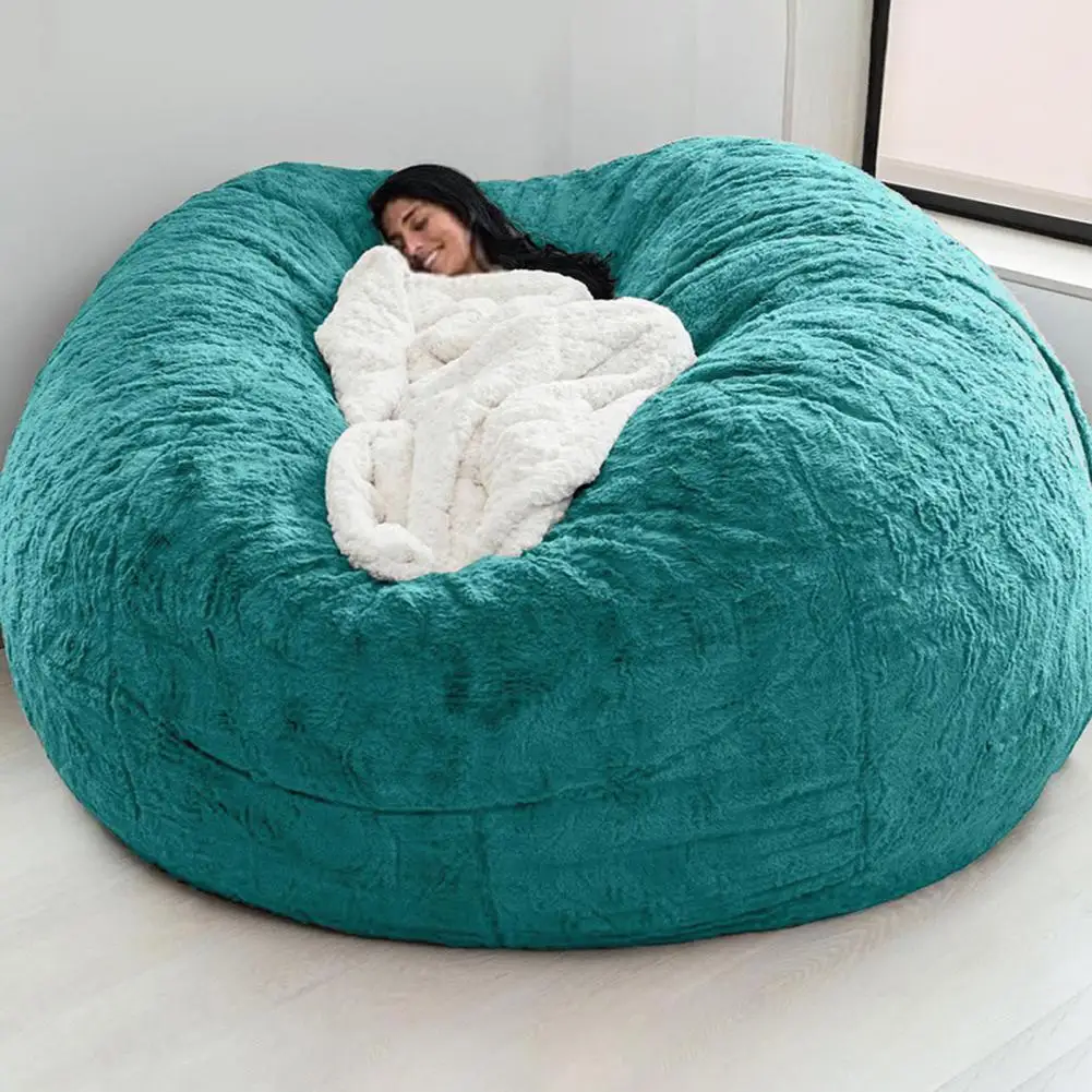 High Elastic  Good Indoor Oversized Bean Bag Chair Cover Flexible Giant Sofa Cover Washable   Household Supplies