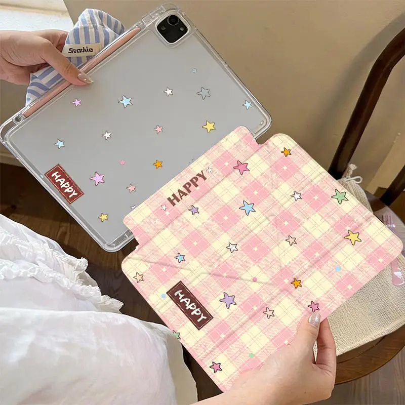 Multi View Angles 3+Y Fold Case For iPad A16 2025 11th Air11/13inch iPad10.2 7/8/9th 4/5th 10.9 IPad Mini6 8.3 Pro 11 2024