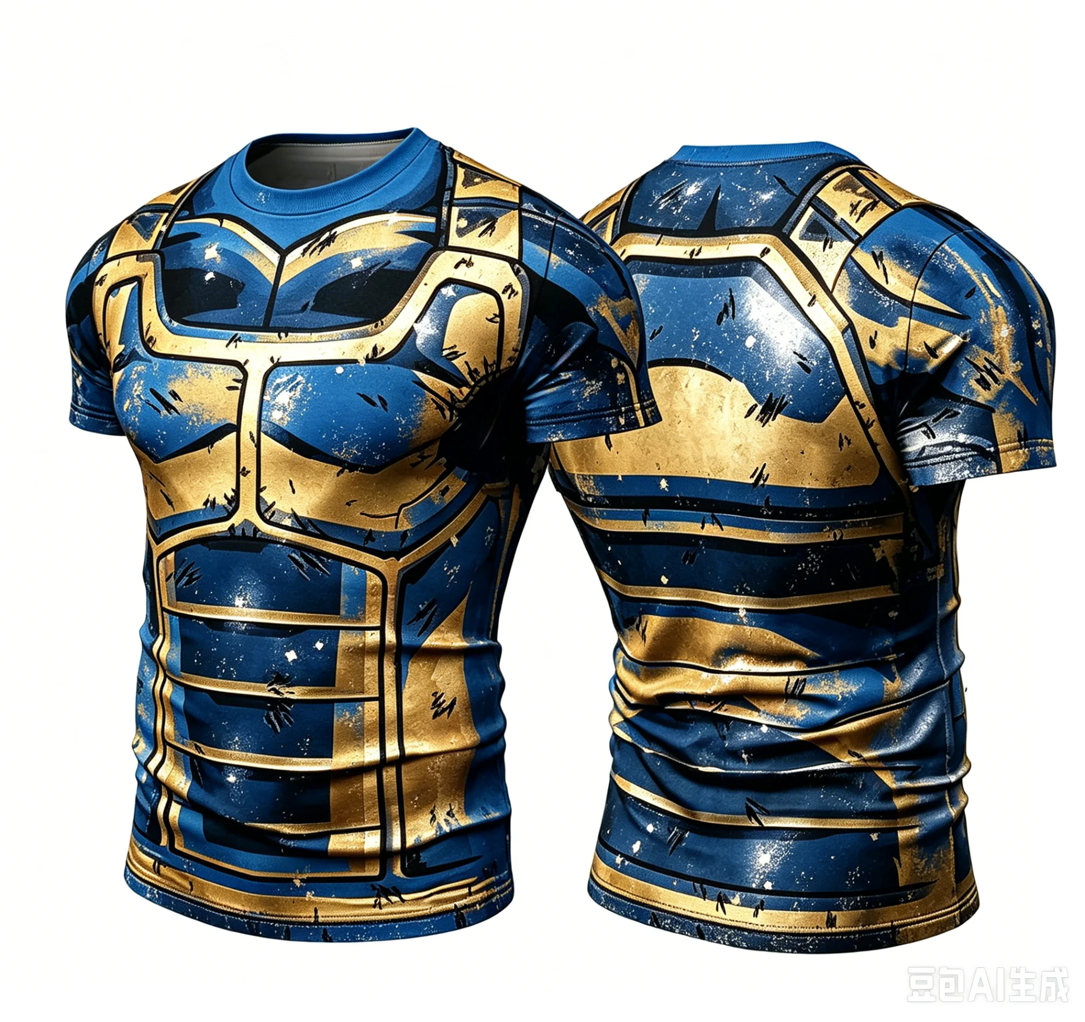 2026 Role-playing Armor Pattern 3D Printed Men's Patterned Shirt T-Shirt