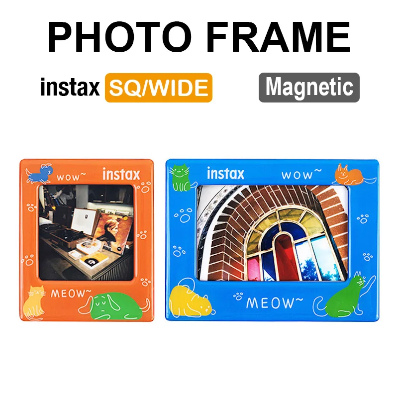 Magnetic Photo Frame Fridge Magnet for Instax Square SQ Wide Film CAC45