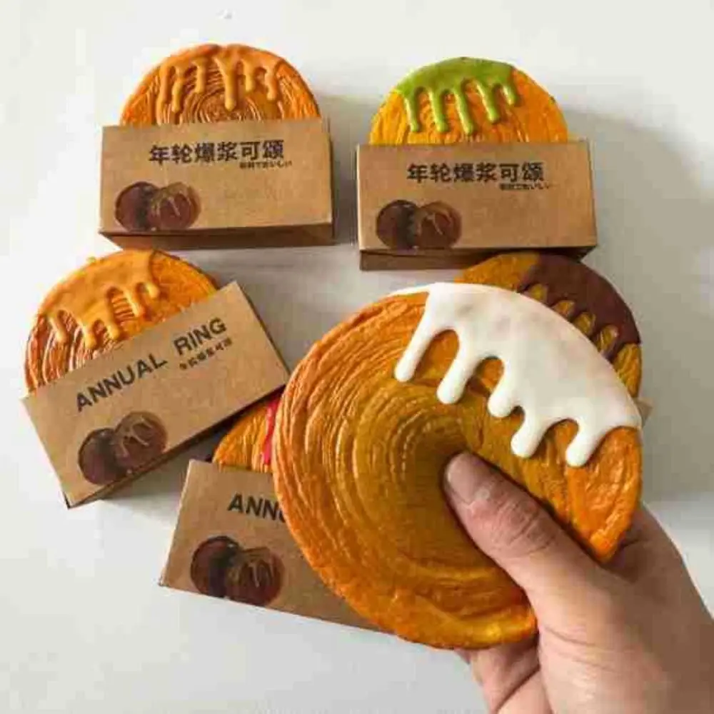 Food Play Simulation Food Squishy Squeeze Toys Bread Slow Rising Squeeze Stress Relief Toy Spoof Tease People Desktop Decoration