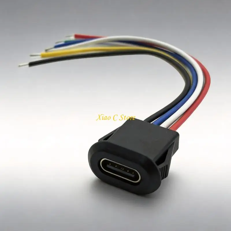 Y1AE Type C Female Port Pigtail Cable for Cable Repair and Assembly Use 5pcs