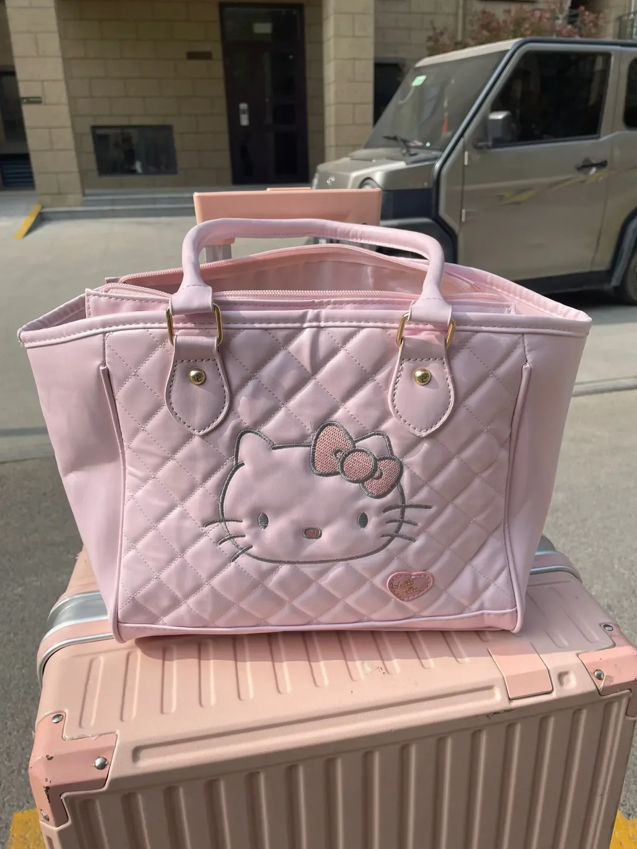 Kawaii Sanrio Hello Kitty Medieval Times Tote Bag Y2k Torebki o dużej pojemności Torby podróżne Cartoon Surface Dziewczęce torby podróżne