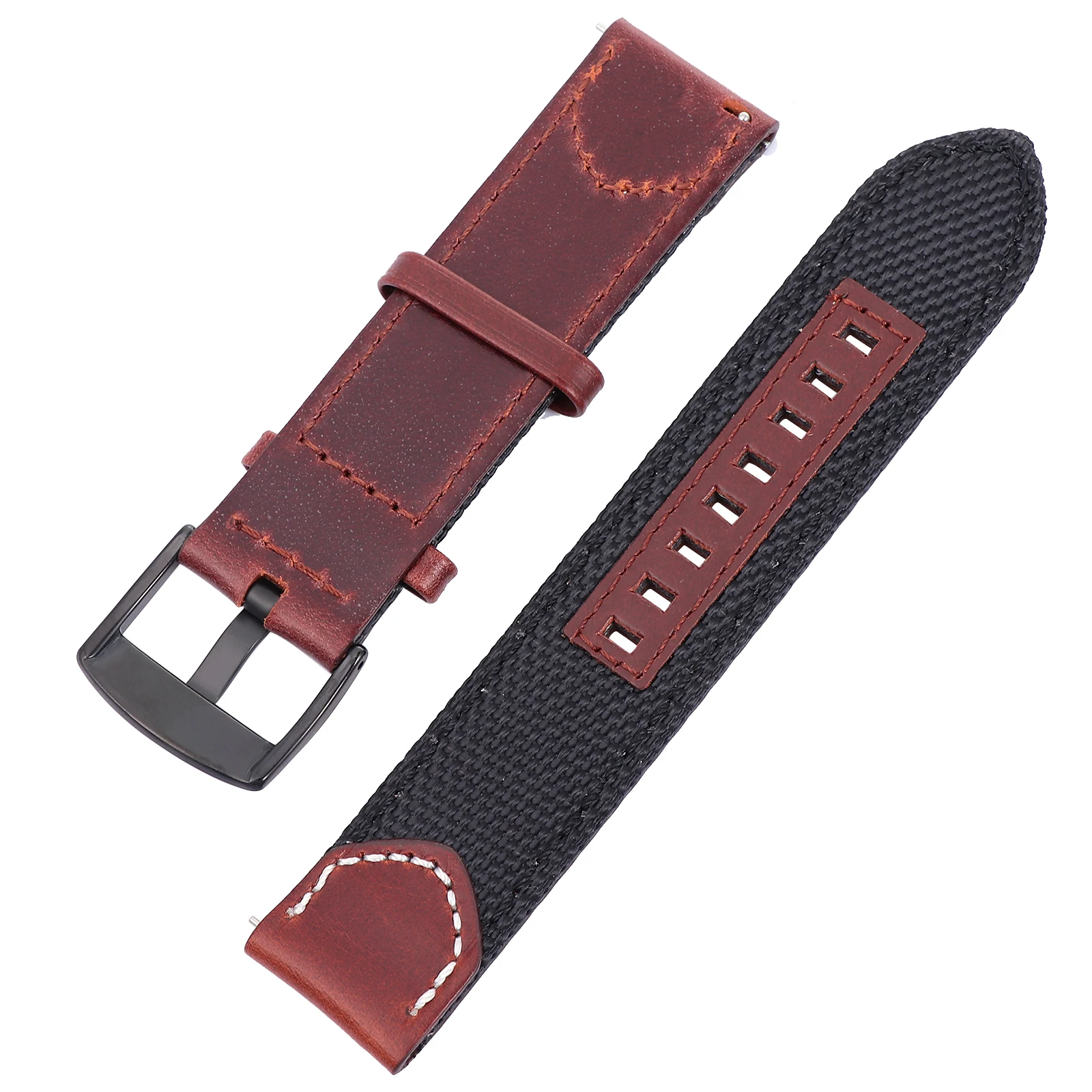 

Vintage Nylon Strap 22Mm Soft Durable Wristb Adjustable Retro Wristb For Watch Bracelet Replacement