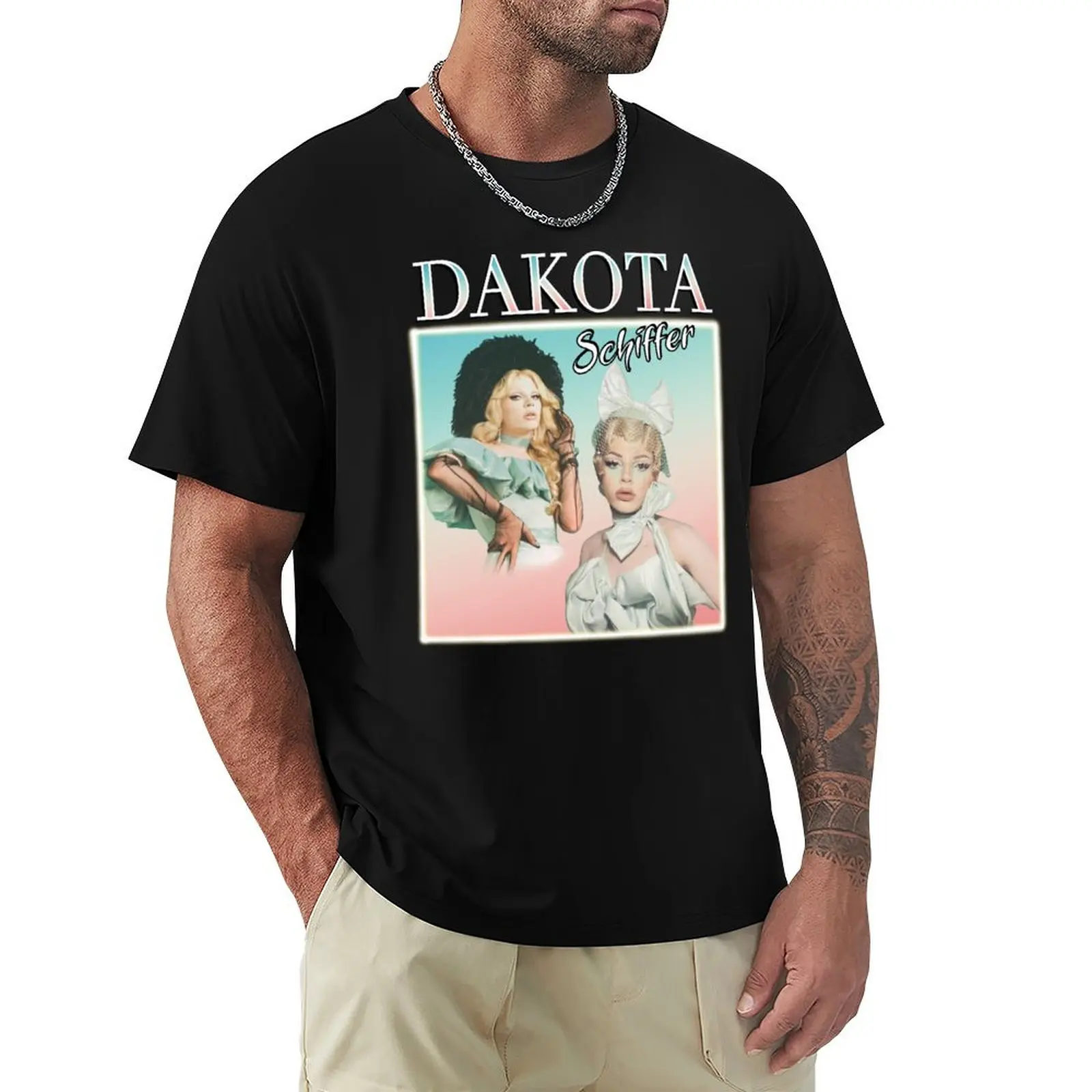 Dakota Schiffer drag queen T-Shirt graphic t shirts summer top big and tall t shirts for men