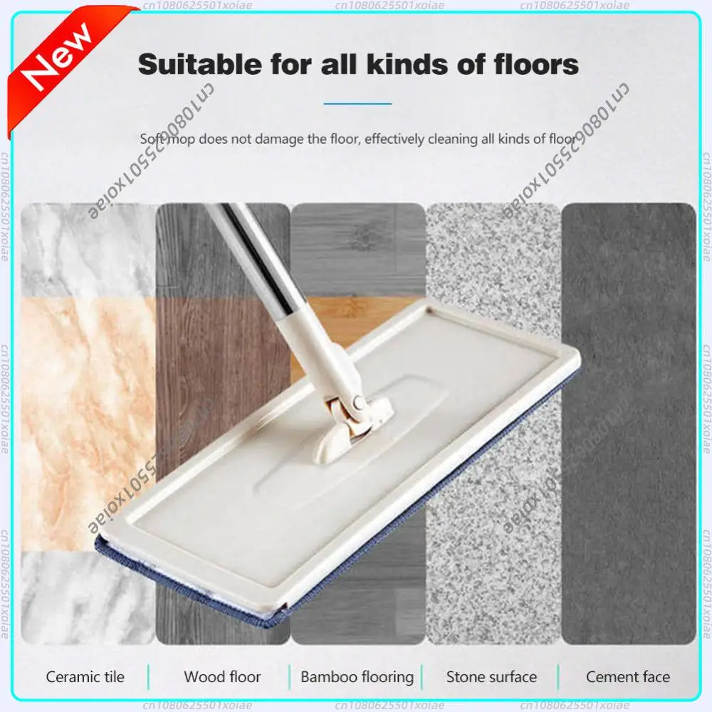 Microfiber Replace Mop Head Floor Cleaning Cloth Squeeze Rags Self Wring Pads Washing Dry and Wet Home Floor Cleaner Mop Cloth