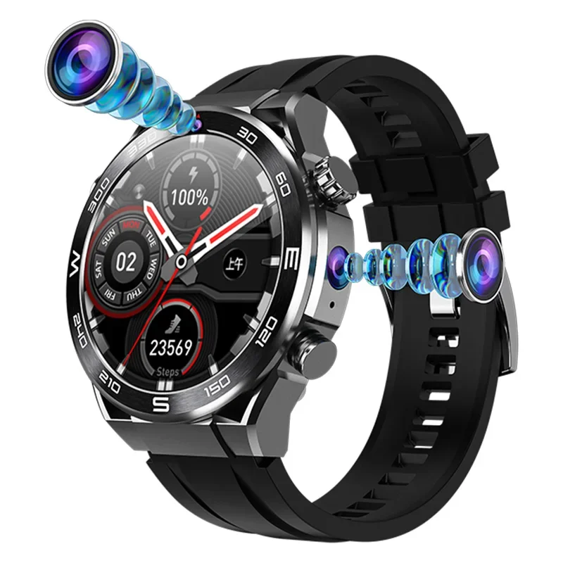 

4G Smart Watch B8 1.53inch Amoled Screen HD Camera IP67 Waterproof BT Call Wireless Charging NCF Sports Smartwatch