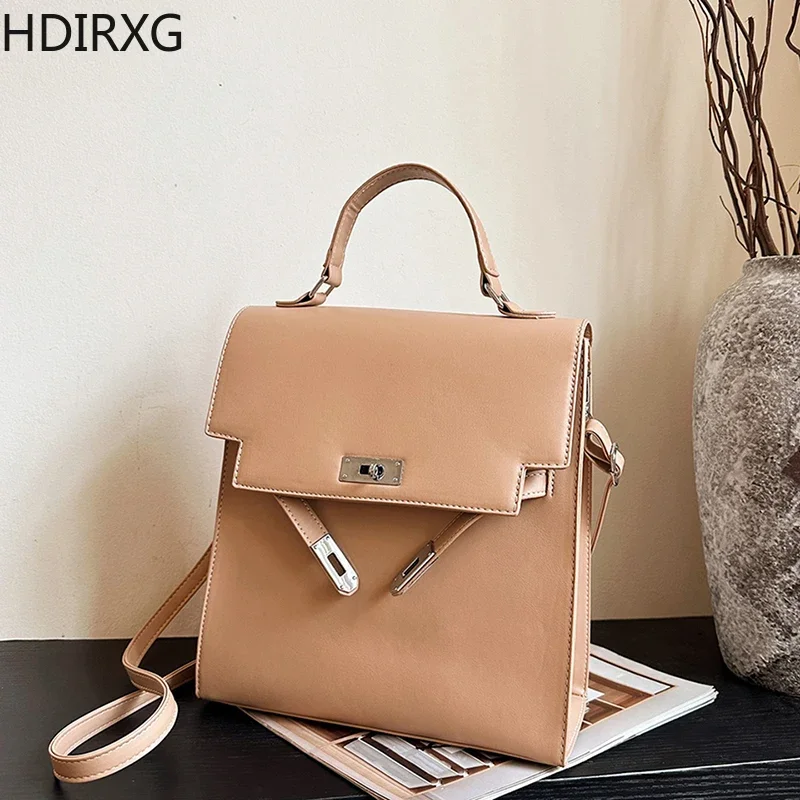 Luxury Women\'s Backpack Designer Large Capacity Travel Backpack High Quality Leather Girl Woman Casual Crossbody Bags Hot Sale