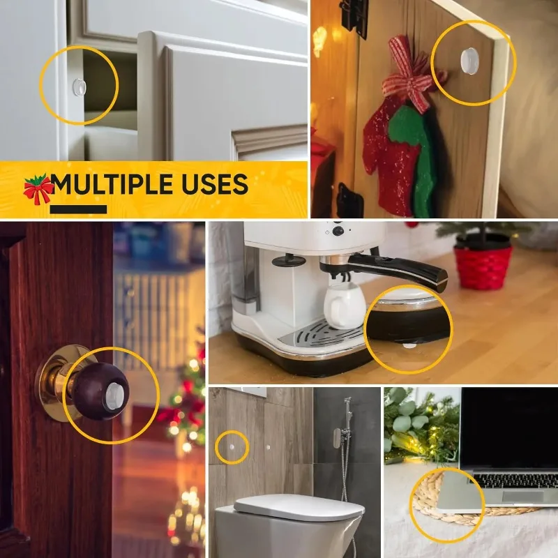 Self-Adhesive Clear Door Stop Rubber Damper Buffer Cabinet Bumpers Silicone Furniture Dots Cushion Protective Pads image 4