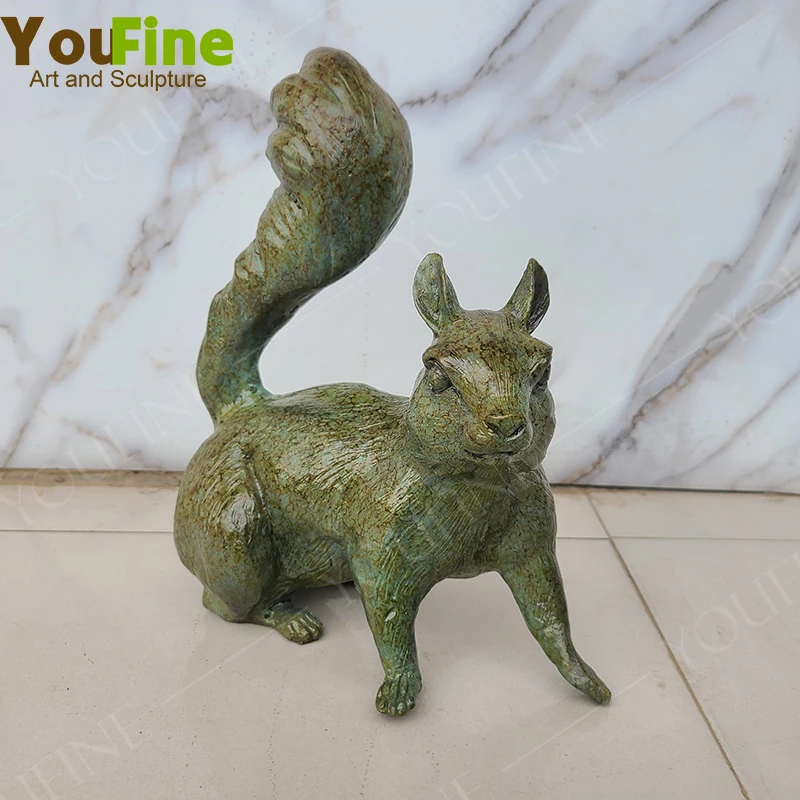 Bronze Rabbit Statue Bronze Rabbit Sculpture Antique Bronze Animal Figurine For Home Decor Ornament Art Crafts